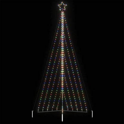 LED-juletræ 570 LED'er 399 cm flerfarvet lys