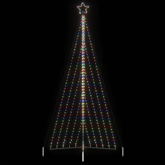 LED-juletræ 570 LED'er 399 cm flerfarvet lys
