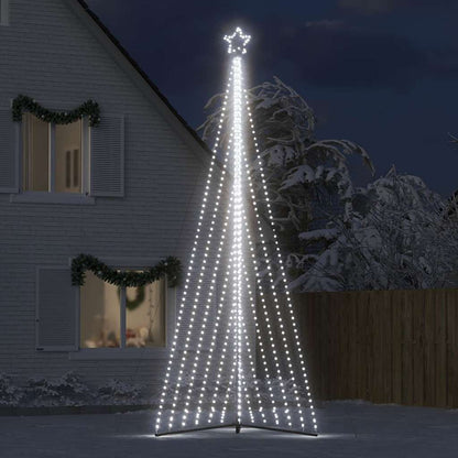 LED-juletræ 789 LED'er 476 cm koldt hvidt lys