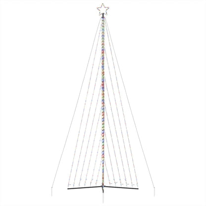 LED-juletræ 789 LED'er 476 cm farverigt lys