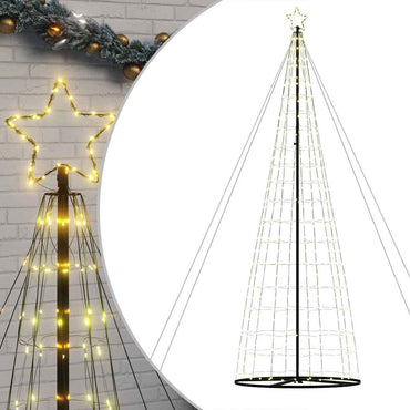 LED-juletræ 1534 LED'er 503 cm varmt hvidt lys