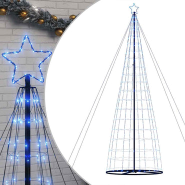 LED-juletræ 1534 LED'er 503 cm blåt lys