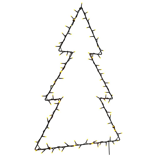 Julbelysning Julgranssilhuett 115 LED-lampor varmvita