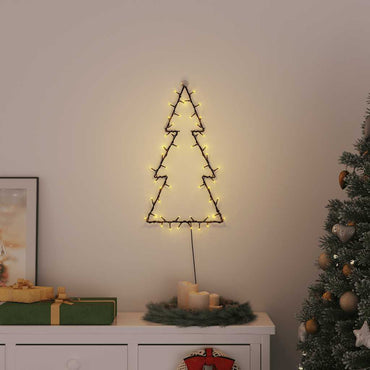 Julbelysning Julgranssilhuett 80 LED-lampor varmvita