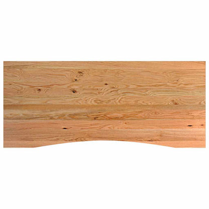 Werkbank 140x60x81,5 cm massive Eiche rechteckig dunkelbraun