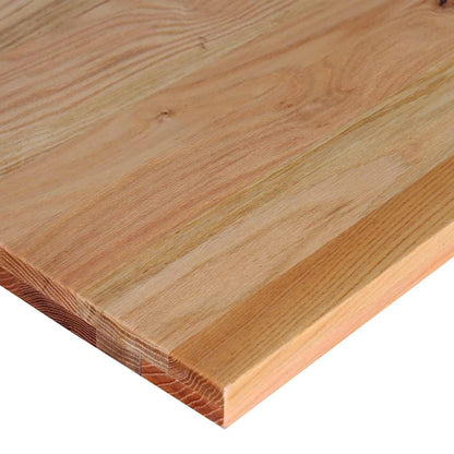 Werkbank 140x60x81,5 cm massive Eiche rechteckig dunkelbraun