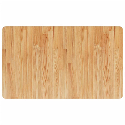 arbejdsbænk 100x60x(71,5-98) cm massivt egetræ rektangulær