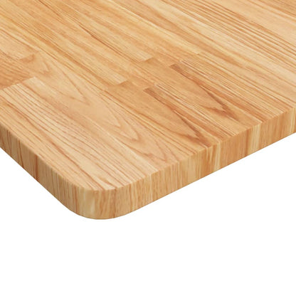 arbejdsbænk 100x60x(71,5-98) cm massivt egetræ rektangulær