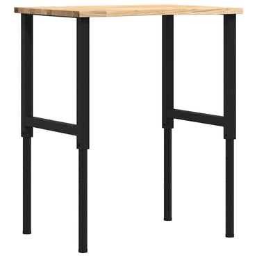 Werkbank 80x60x(71,5-98) cm massive Eiche