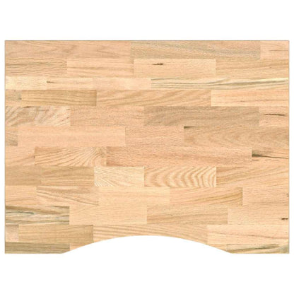 arbejdsbænk 80x60x(71,5-98) cm massivt egetræ