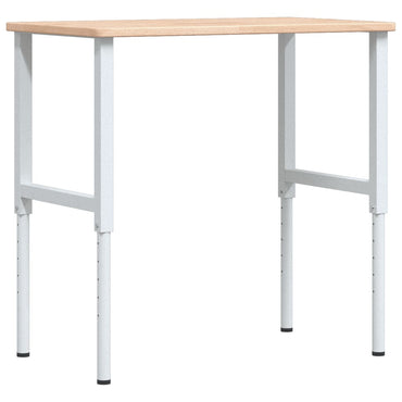 Werkbank 100x60x(71,5-98) cm massive Eiche rechteckig