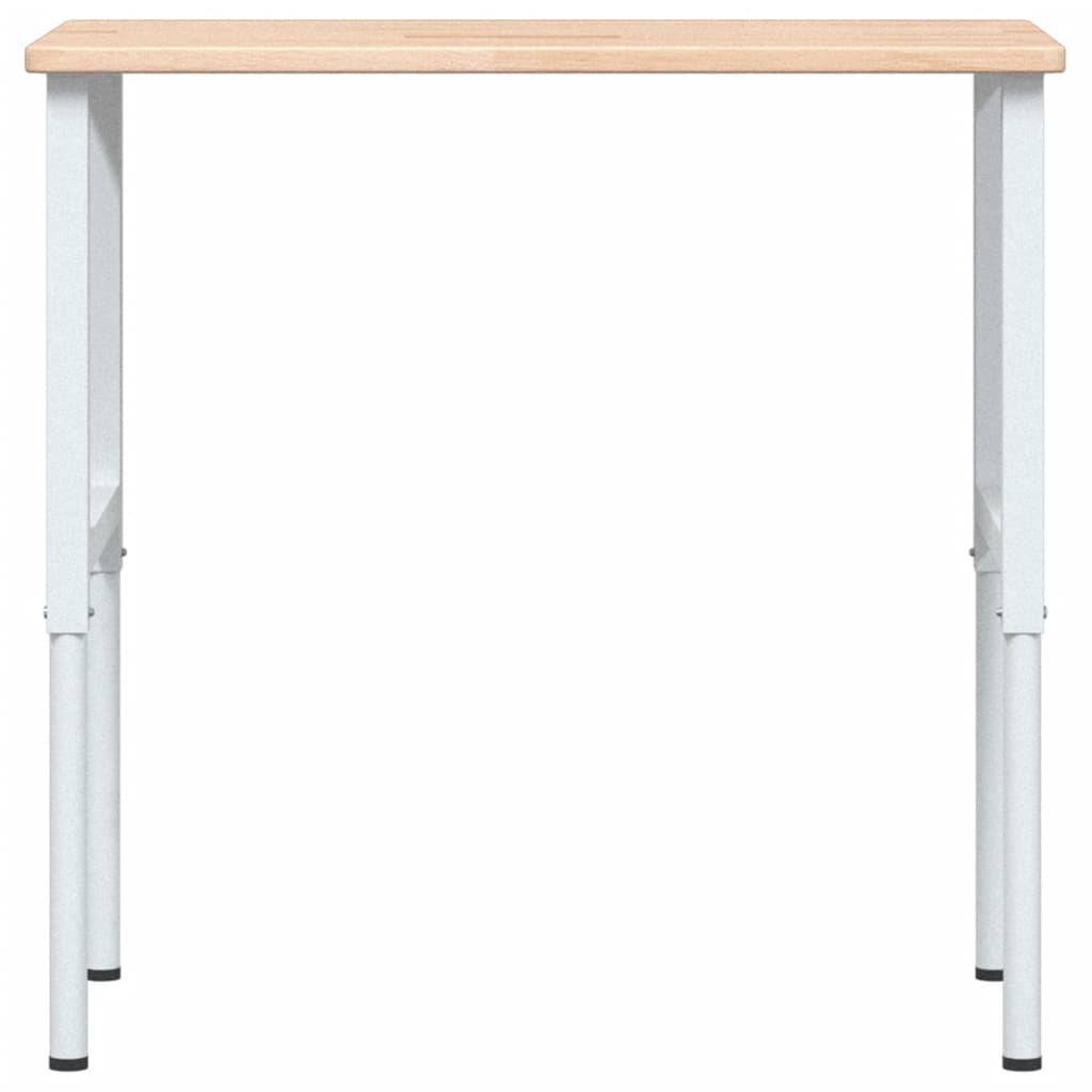 Werkbank 100x60x(71,5-98) cm massive Eiche rechteckig