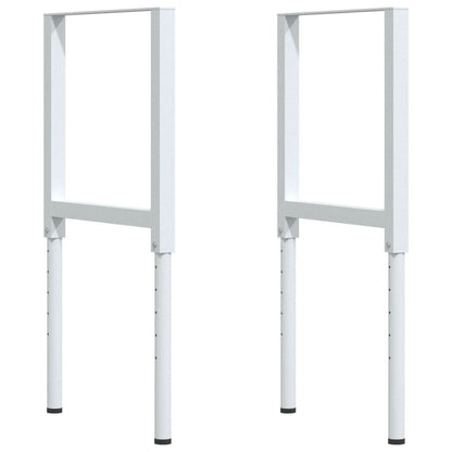 Werkbank 100x60x(71,5-98) cm massive Eiche rechteckig