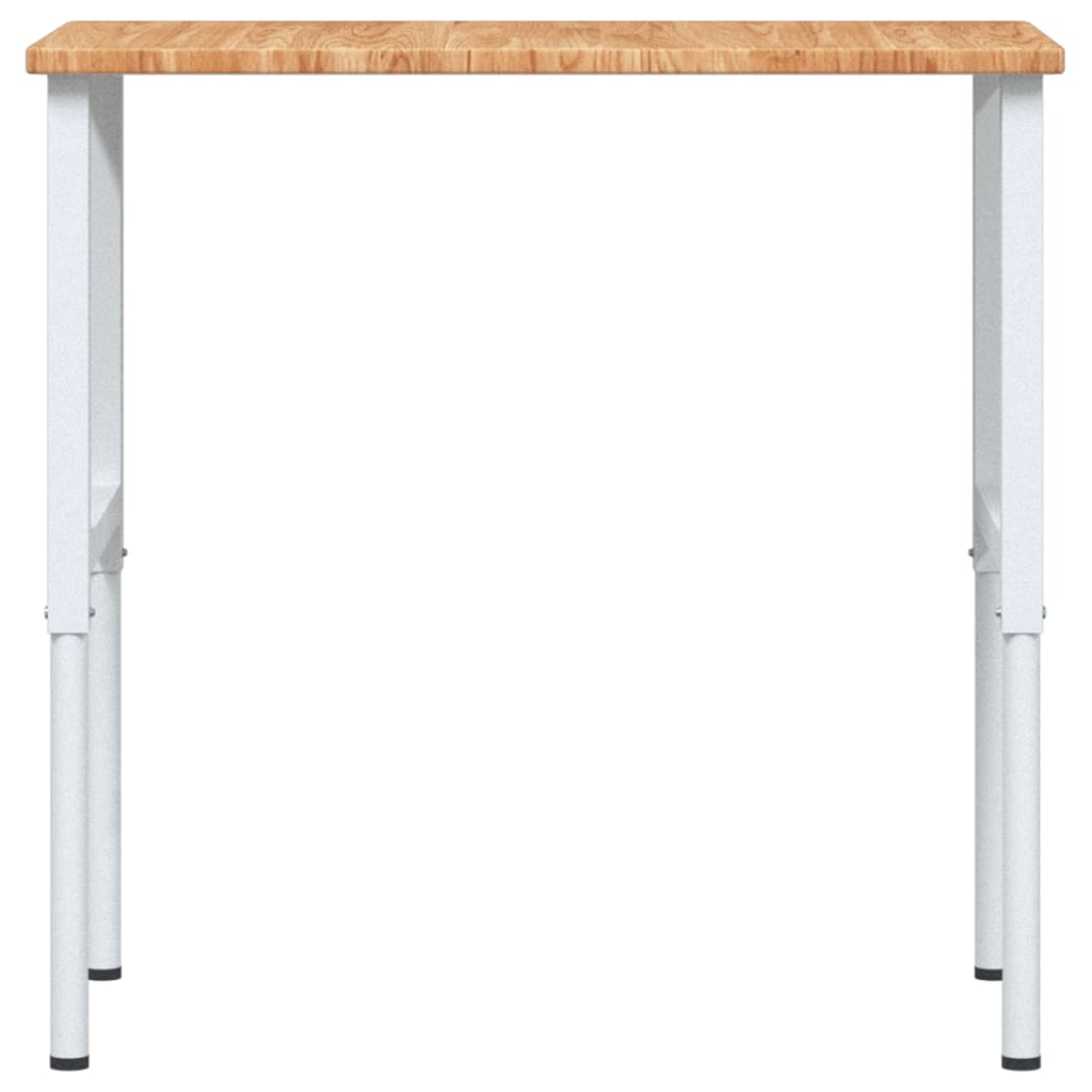 Werkbank 100x60x(71,5-98) cm massive Eiche rechteckig