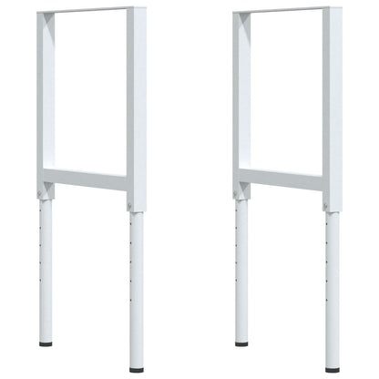 Werkbank 100x60x(71,5-98) cm massive Eiche rechteckig