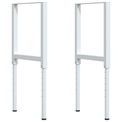 Werkbank 100x60x(71,5-98) cm massives Buchenholz rechteckig