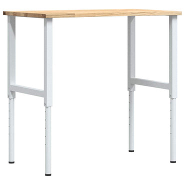 Werkbank 100x60x(71,5-98) cm massive Eiche