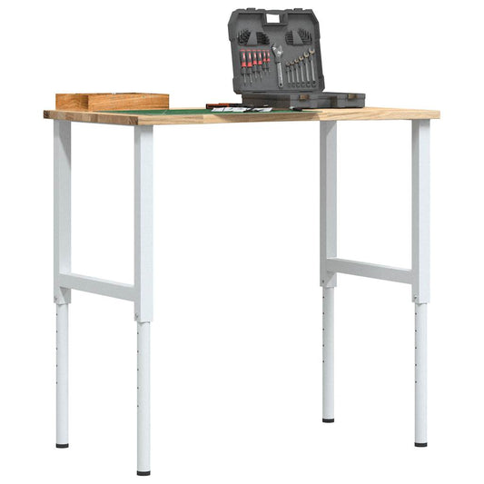 Werkbank 100x60x(71,5-98) cm massive Eiche