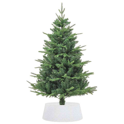 Abdeckung für Weihnachtsbaumsockel Ø65x23 cm Kunststoff weiß