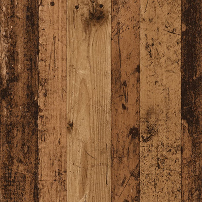 skærmstander 100x24x13 cm konstrueret træ antikt træ