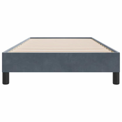 sengeramme uden madras 90x210 cm fløjl mørkegrå