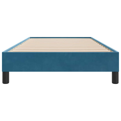 sengeramme uden madras 90x220 cm fløjl mørkeblå