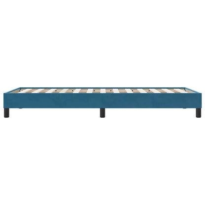 sengeramme uden madras 90x220 cm fløjl mørkeblå