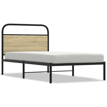 sengeramme 100x190 cm uden madras konstrueret træ sonoma-eg