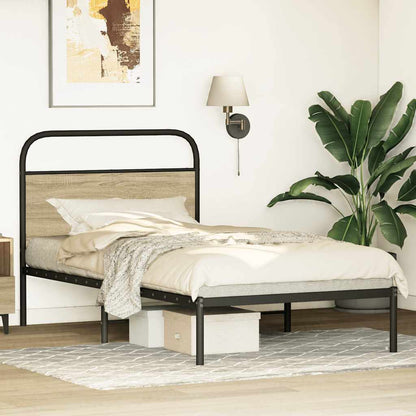 sengeramme 100x190 cm uden madras konstrueret træ sonoma-eg