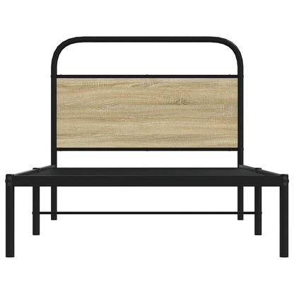 sengeramme 100x190 cm uden madras konstrueret træ sonoma-eg