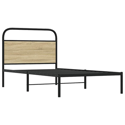 sengeramme 100x190 cm uden madras konstrueret træ sonoma-eg
