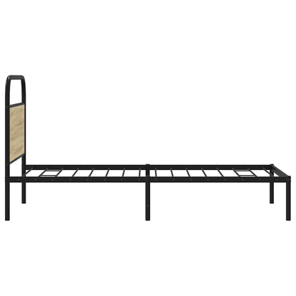 sengeramme 100x190 cm uden madras konstrueret træ sonoma-eg