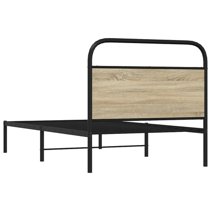 sengeramme 100x190 cm uden madras konstrueret træ sonoma-eg