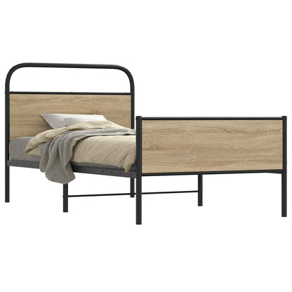 sengeramme 100x190 cm uden madras konstrueret træ sonoma-eg