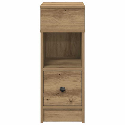 sengeborde 2 stk. med skuffe 25x31x66 cm kunsteg