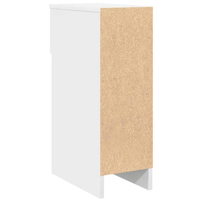 sengebord med skuffe 20x36x60 cm hvid