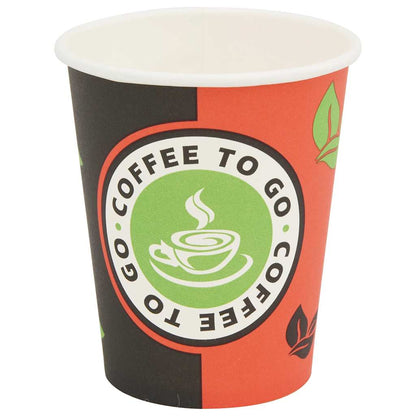 kaffekopper af papir med låg 1000 stk. 8oz 240ml