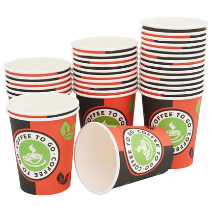 kaffekopper af papir med låg 1000 stk. 8oz 240ml