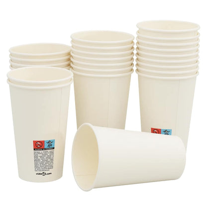 kaffekopper af papir med låg 1000 stk. 16oz 400ml