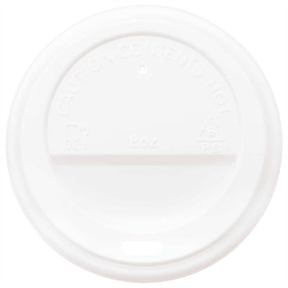 kaffekopper af papir med låg 1000 stk. 8oz 200ml