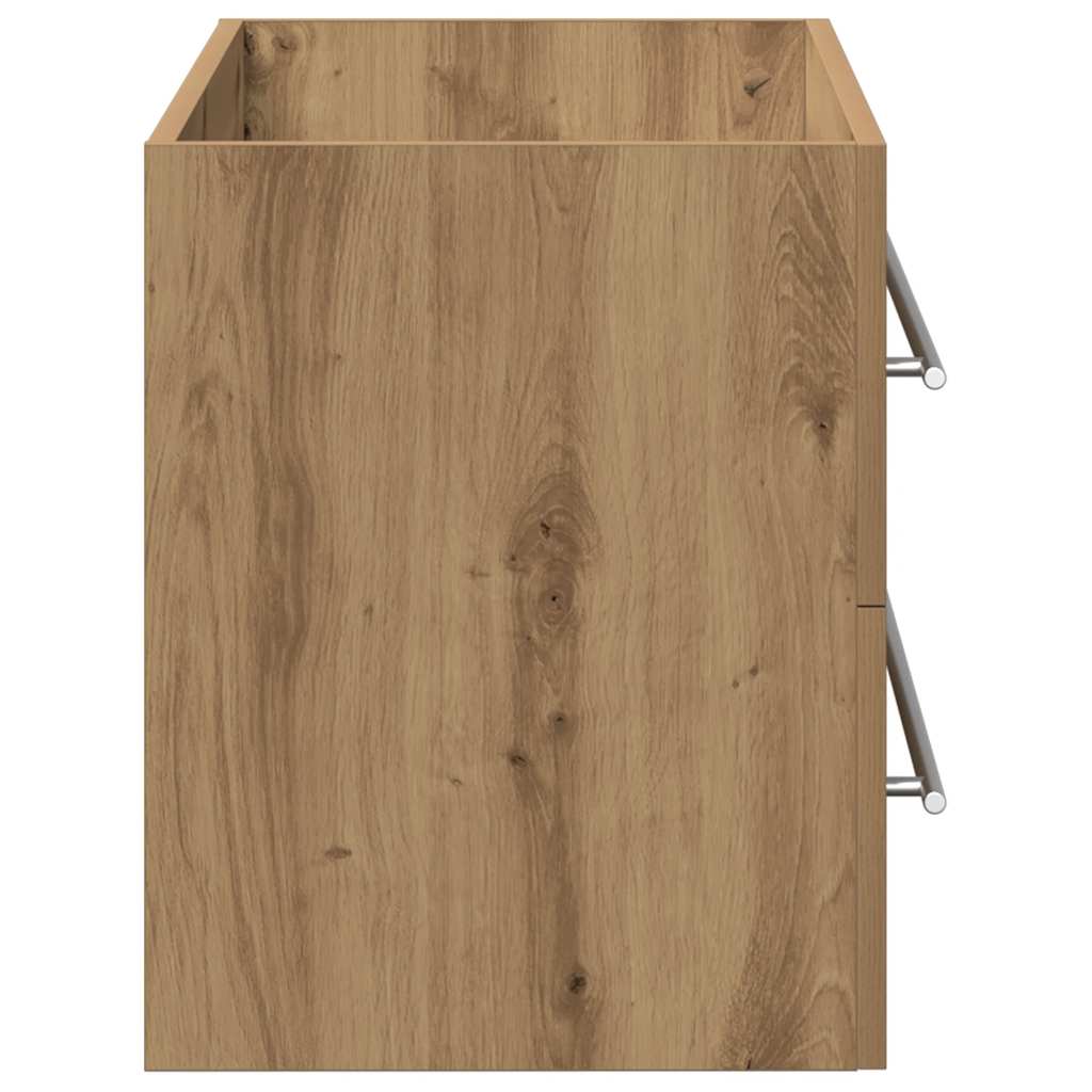 Kommod för tvättställ 80x38,5x48 cm parkett i konstträ