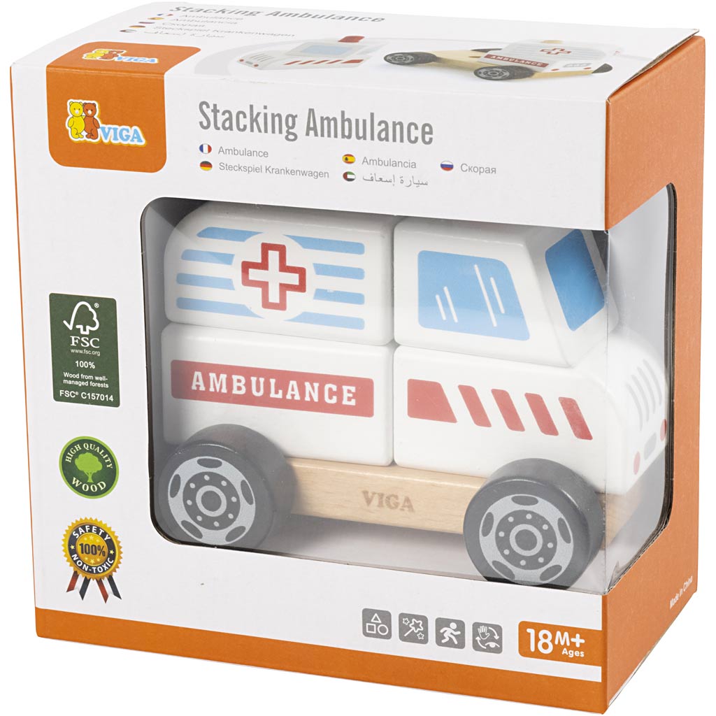 VIGA Stabel Ambulance i træ