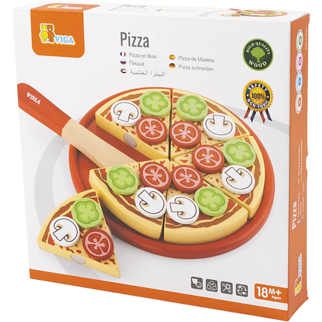 VIGA Legepizza i Træ