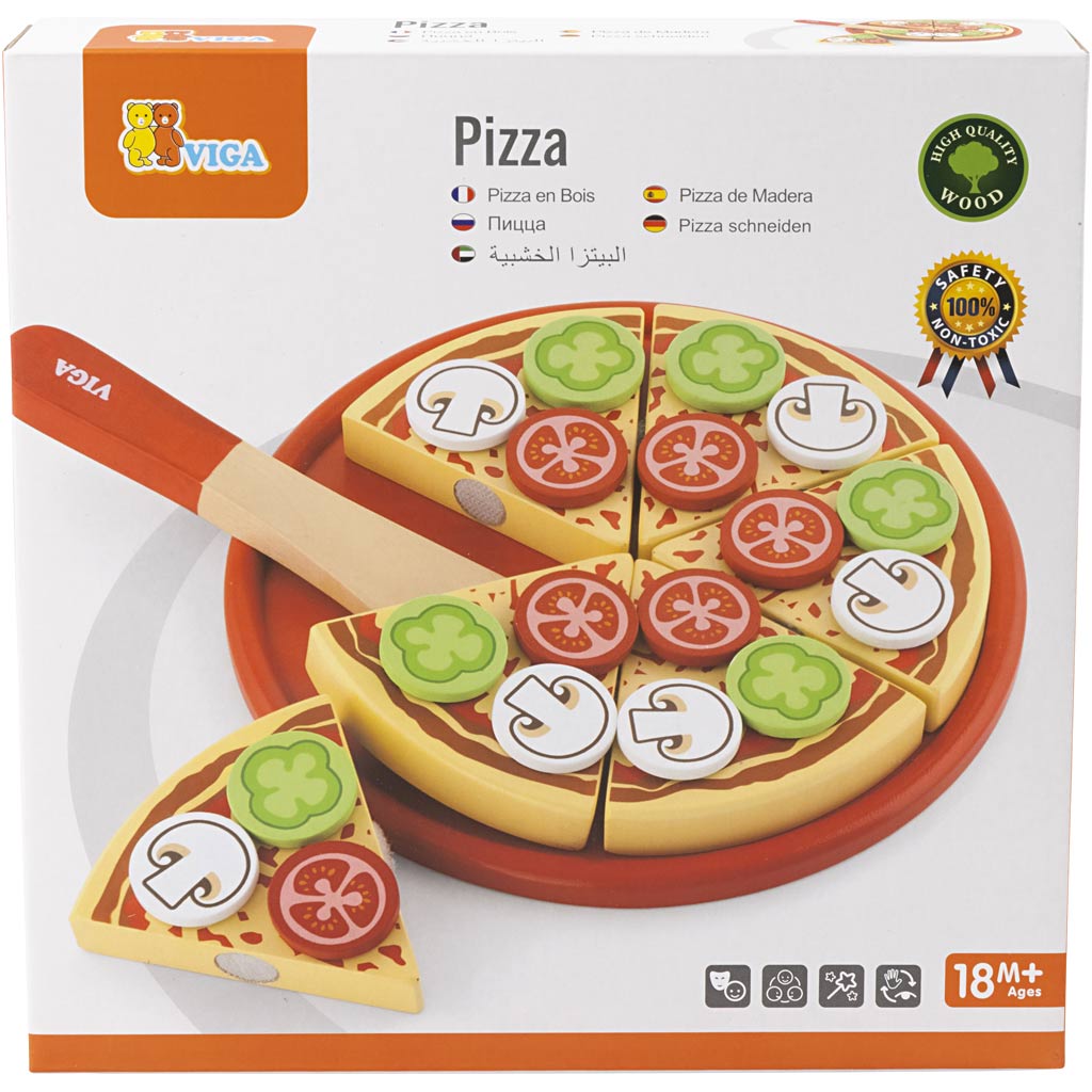 VIGA Legepizza i Træ
