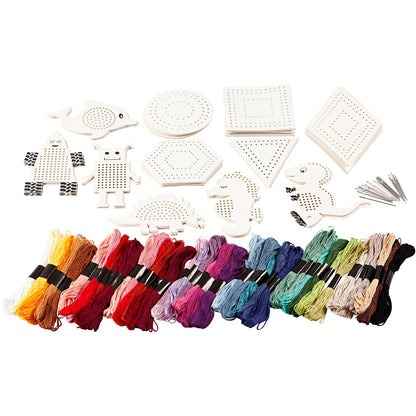 Broderifigurer med broderigarn
