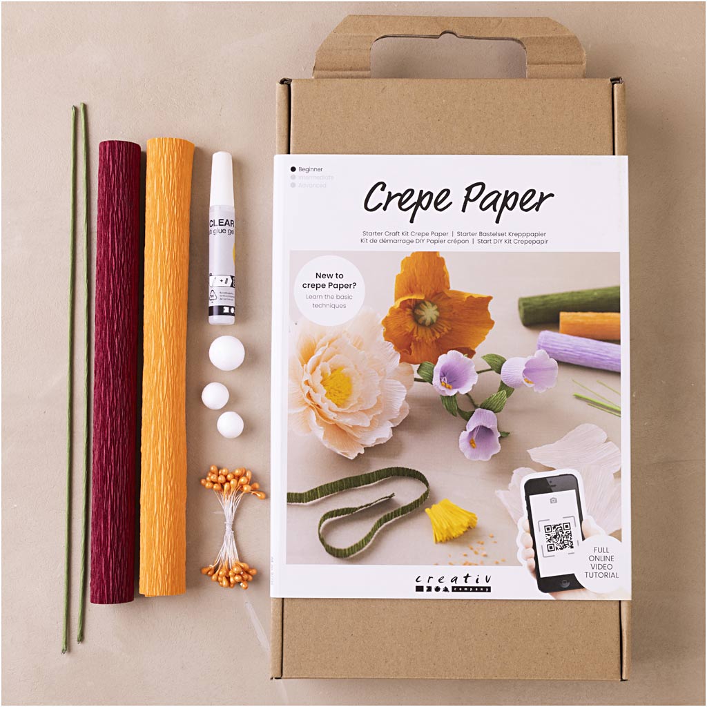 Start DIY-sæt Kreppapir