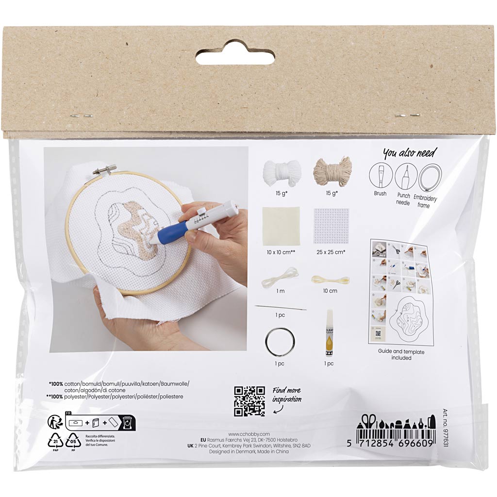 Mini DIY-sæt til punch needle