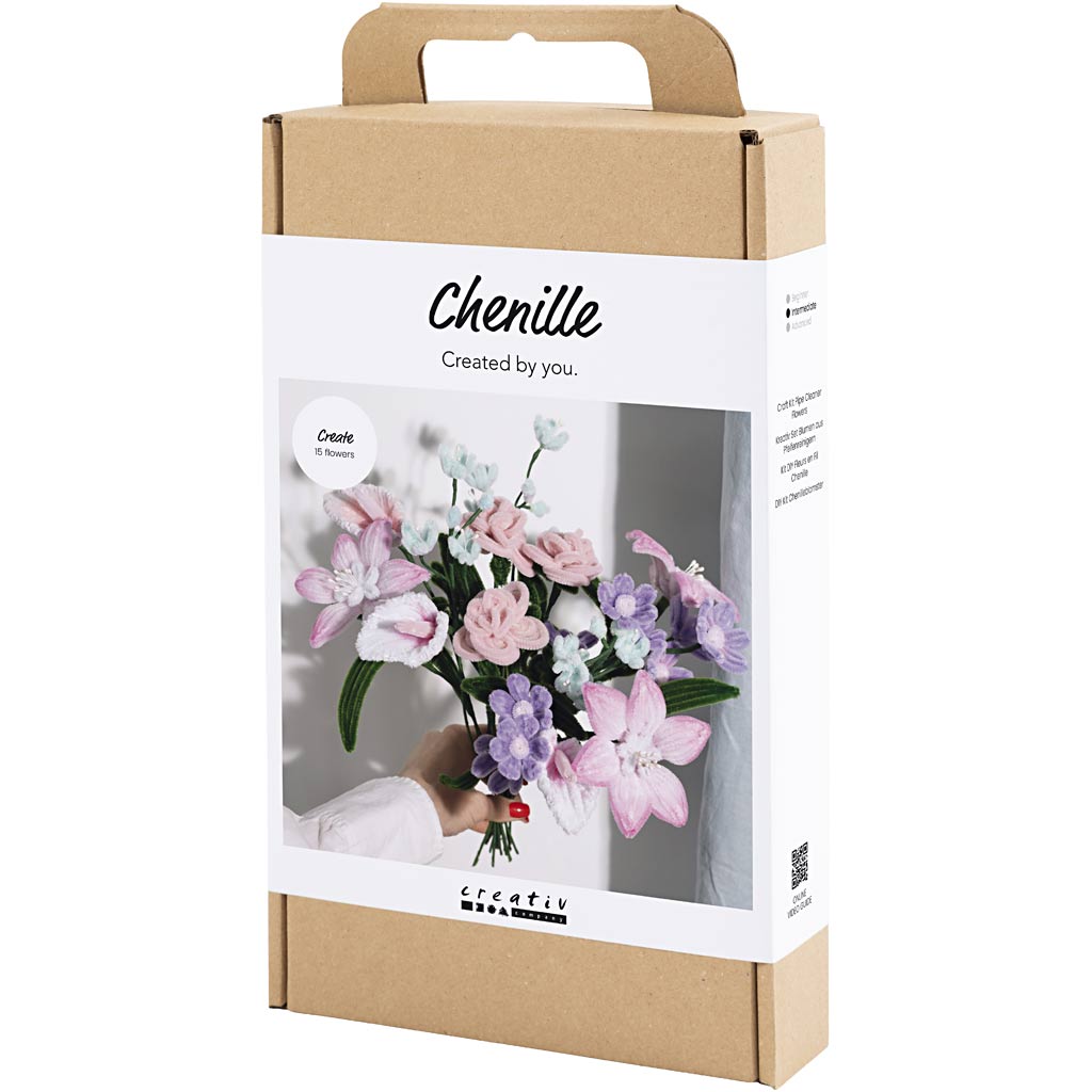 DIY-sæt med chenilleblomster