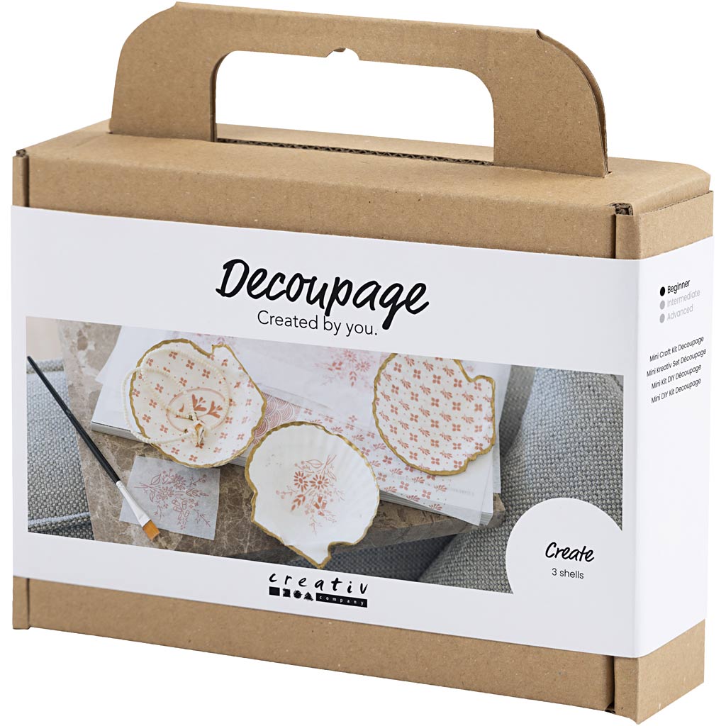 Mini DIY-sæt til decoupage