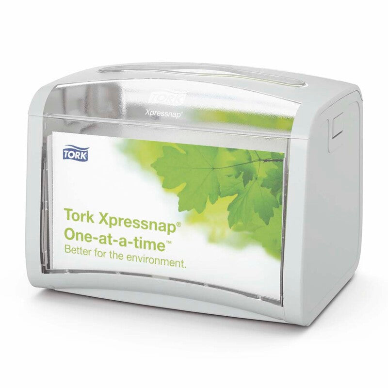 Servietdispenser, Tork, N4, Gray/Clear, grå/transparent